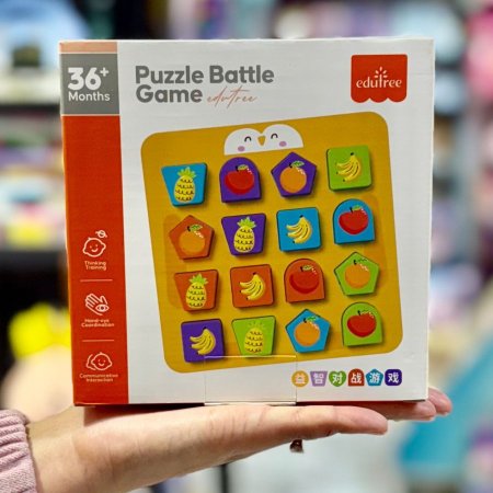 بازل خشبي فواكة وحيوانات