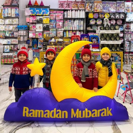 ديكور هلال رمضان منفوخ