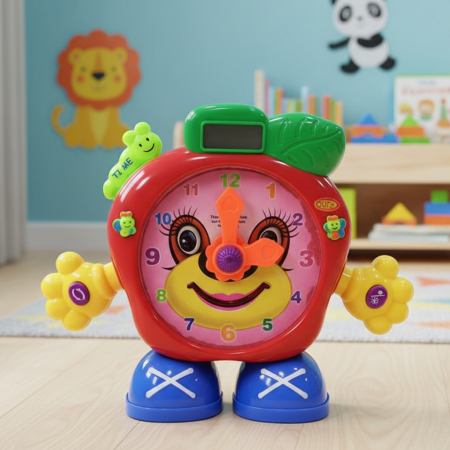 لعبة تعليم الساعة للاطفال مع موسيقى