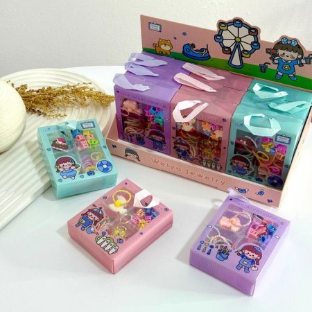 علبة ربطات شعر اطفال اشكال