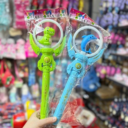 عصاة الدولفين المضيئة مع موسيقى