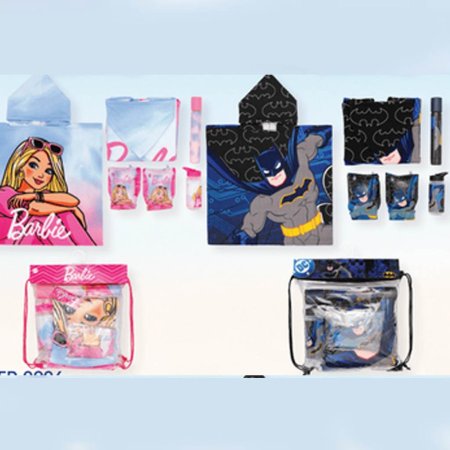 بكج السباحة الشفاف باتمان وباربي