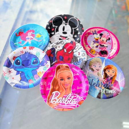 صحون كرتون عيد ميلاد ديزني