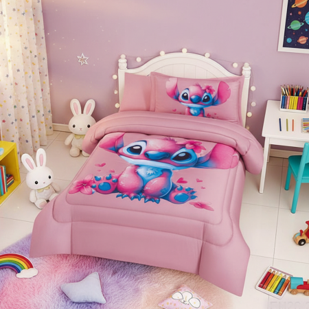 طقم سرير ستيتش صيفي 4 قطع