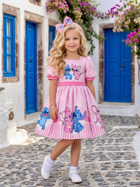 فستان ستيتش زهري