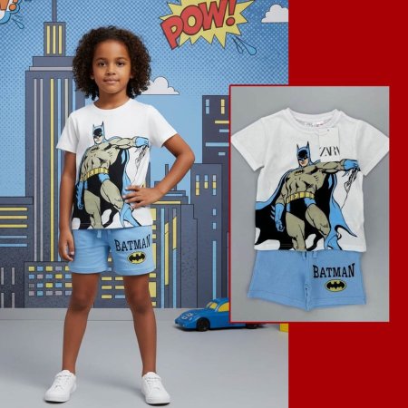 بجامة باتمان ابيض وازرق <br> <span class='text-color-warm'>سيتوفر قريباً</span>