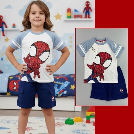 بجامة سبايرمان ابيض وكحلي <br> <span class='text-color-warm'>سيتوفر قريباً</span>