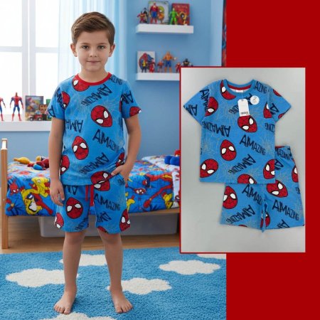 بجامة سبايدرمان ازرق <br> <span class='text-color-warm'>سيتوفر قريباً</span>