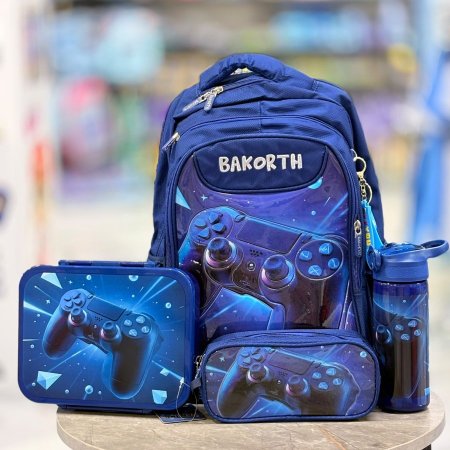 بكج مدرسة باكورث  16.5 اتاري (Gaming) ازرق