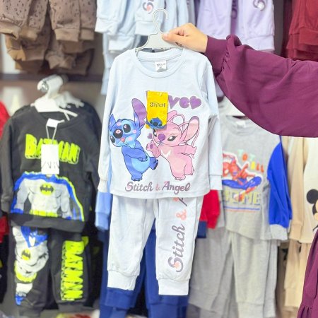 بجامة خريفي ستيش ازرق