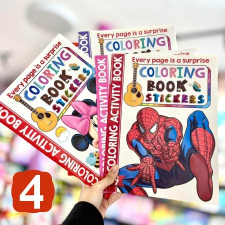 دفتر تلوين مع ستيكر ديزني