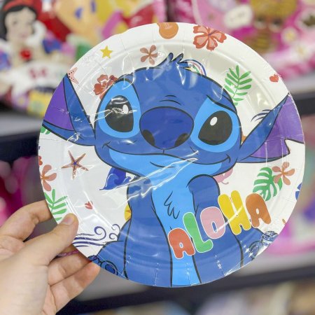 صحون كرتون ستيتش ابيض