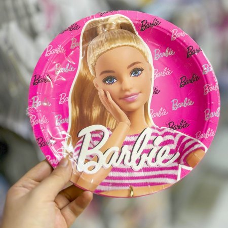 صحون عيد ميلاد باربي