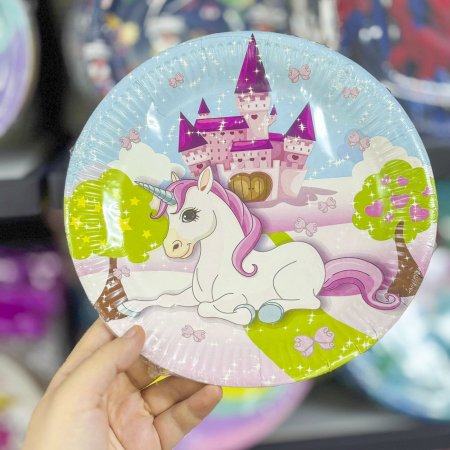 صحون كرتون يونيكورن