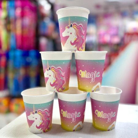 كاسات كرتون يونيكورن