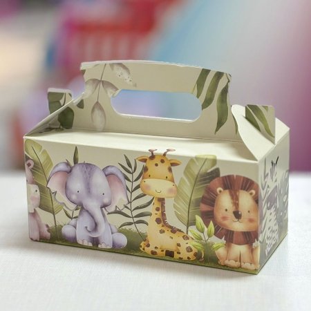 علب كرتون حيوانات الغابه