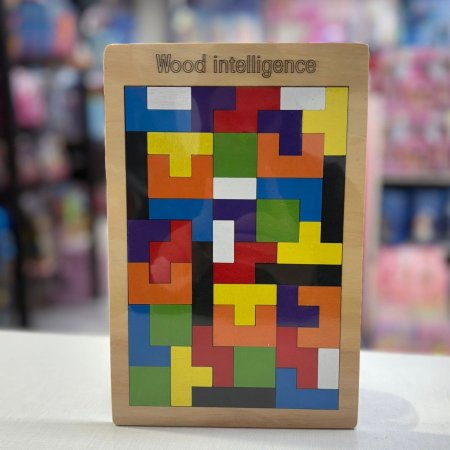 ليجو خشبي ملون