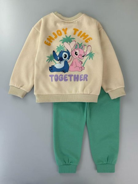 بيجامة شتوي ستيتش اخضر