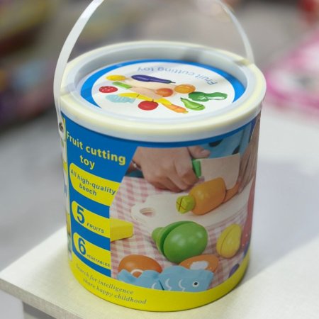 دلو تقطيع الفواكه الخشب