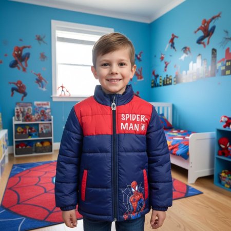 سترة سبايدرمان كحلي