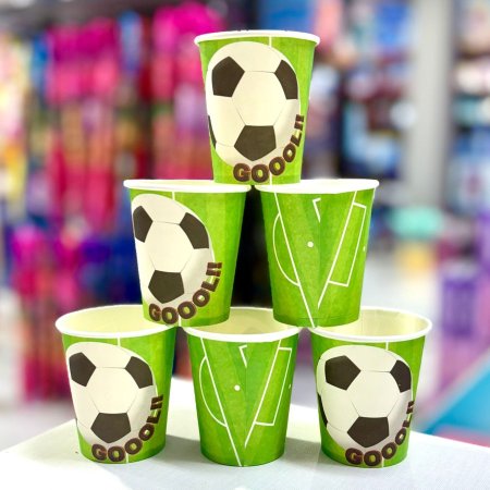 كاسات كرتون الكرة