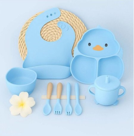 طقم معدات طعام سيليكون