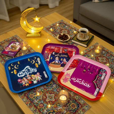 صواني رمضان تقديم مربعة