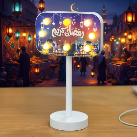 فانوس لوحة رمضان المضي مع صوت نشيد